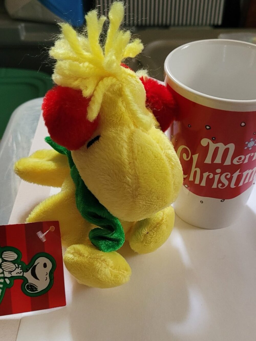 NWT's Snoopy Mug and Stuffed Woodstock - So Sweet
